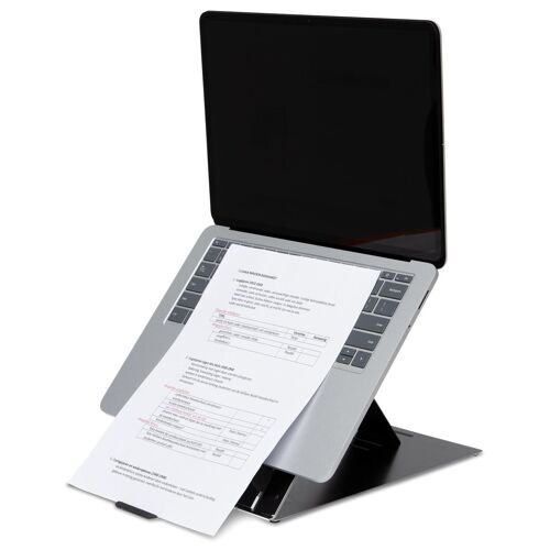 R-Go Support pour tablette et ordinateur portable Riser Duo - Support pour ordinateur portable - 22" - noir