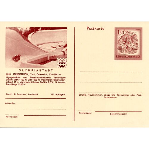 Carte Postale Jo Innsbruck 1976