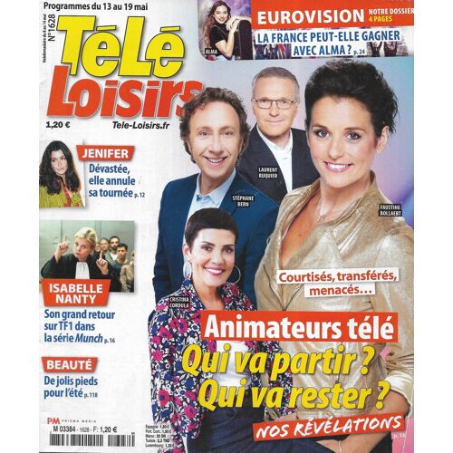 Tele Loisirs N°1628 13/05/2017 Animateurs Tv/ Jenifer/ France À L'Eurovision/ Isabelle Nanty/ "Koh-Lanta"