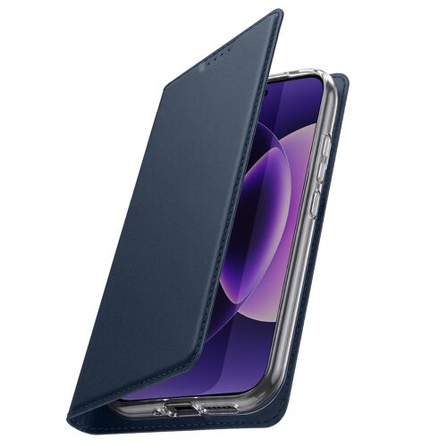 Étui folio ultra fin Xiaomi 17 - Dux Ducis série Skin Pro Bleu nuit Dux Ducis