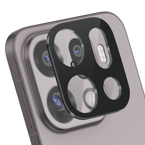 Protection Caméra Oppo Find X9 Pro Verre trempé Contour Noir