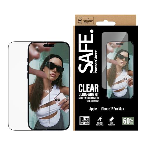 Safe By Panzerglass Ultra-Wide Fit Protection D¿Écran Avec Easyaligner Iphone 17 Pro Max