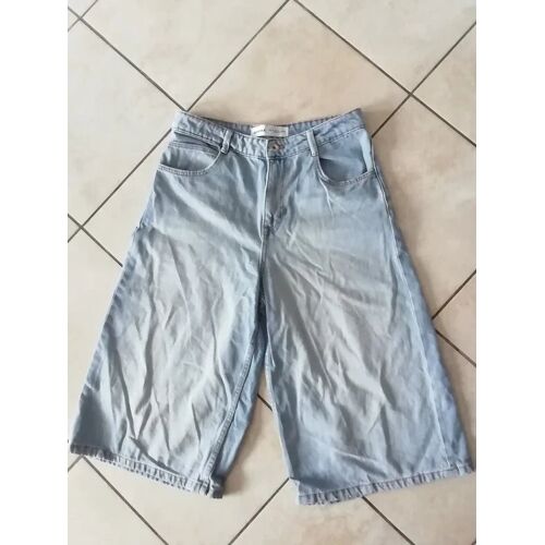Bermuda Baggy  Jean Coupe Évasée Bershka Taille 36 (Over Size) Quasi Neuf!!