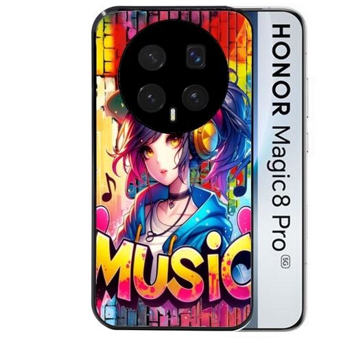 Coque noire pour MAGIC 8 PRO anime manga et music
