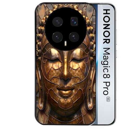Coque noire pour MAGIC 8 PRO motif bouddha et mosaique