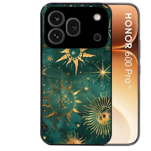 Coque noire pour HONOR 600 PRO 5G lune astro