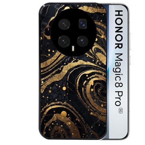 Coque noire pour MAGIC 8 PRO marbre noir
