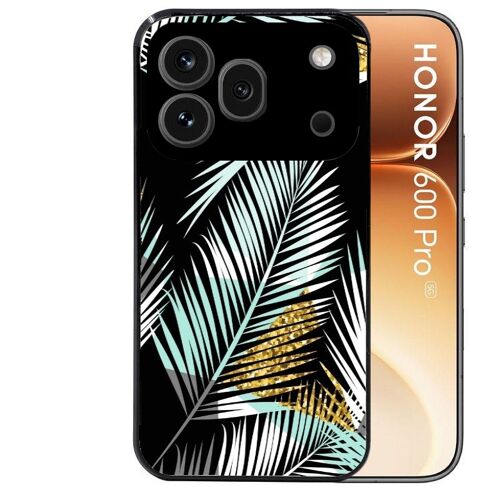Coque noire pour HONOR 600 PRO 5G palmier noir