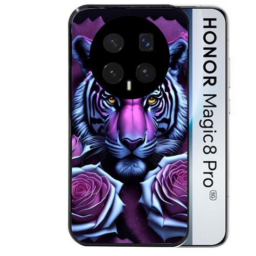 Coque noire pour MAGIC 8 PRO tigre UV