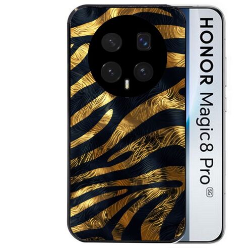 Coque noire pour MAGIC 8 PRO zebre gold