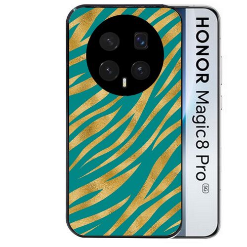 Coque noire pour MAGIC 8 PRO zebre vert