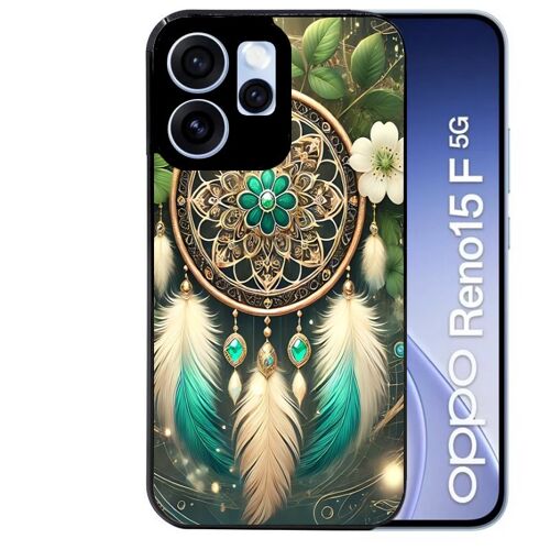 Coque noire pour RENO 15 F et 15 FS 5G motif dreamcatcher talisman