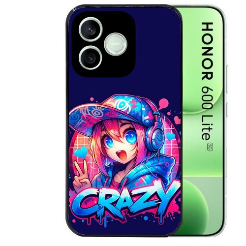 Coque noire pour HONOR 600 LITE motif anime crazy