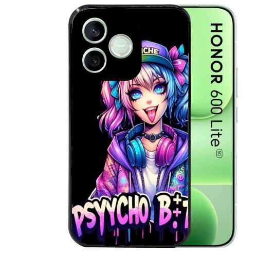 Coque noire pour HONOR 600 LITE anime manga et psycho