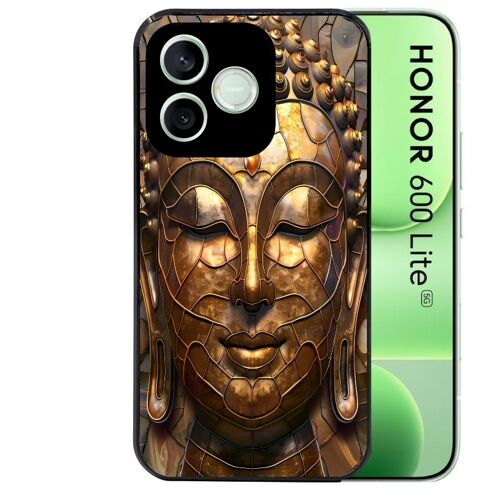 Coque noire pour HONOR 600 LITE motif bouddha et mosaique