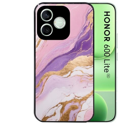 Coque noire pour HONOR 600 LITE marbre violet