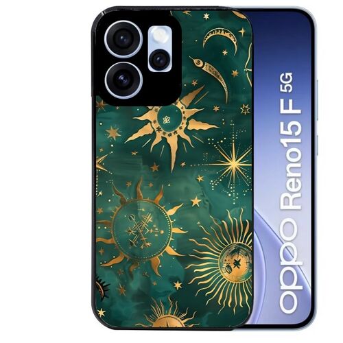 Coque noire pour RENO 15 F et 15 FS 5G lune astro