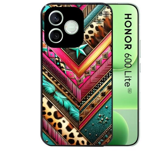 Coque noire pour HONOR 600 LITE motif chevron texas