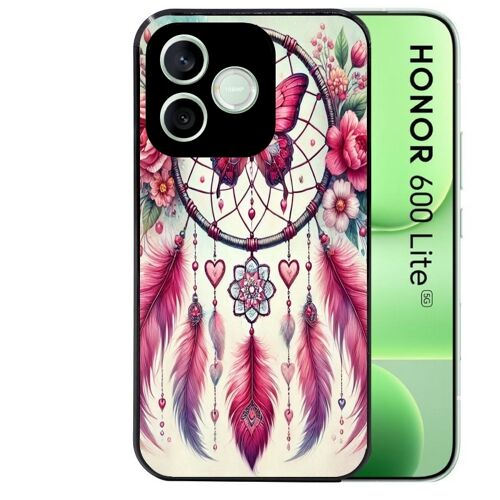 Coque noire pour HONOR 600 LITE motif dreamcatcher et papillon