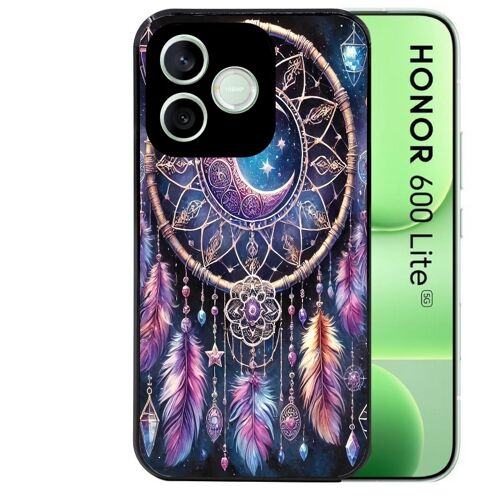 Coque noire pour HONOR 600 LITE motif dreamcatcher et lune