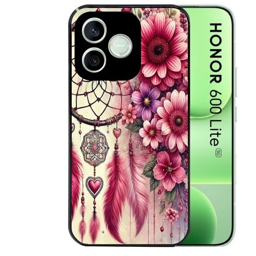 Coque noire pour HONOR 600 LITE motif dreamcatcher et coeur