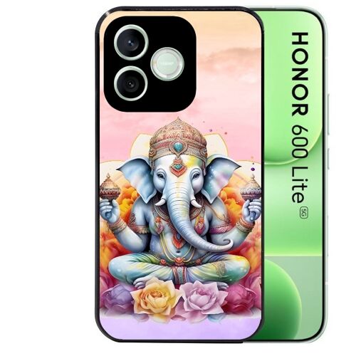 Coque noire pour HONOR 600 LITE motif elephant namaste