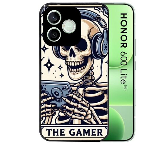 Coque noire pour HONOR 600 LITE motif mort gamer