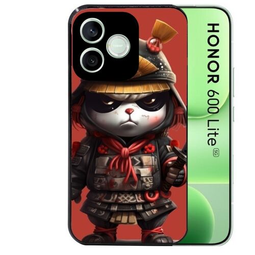 Coque noire pour HONOR 600 LITE panda et samourai