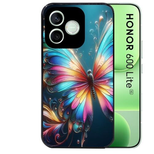 Coque noire pour HONOR 600 LITE motif papillon arc