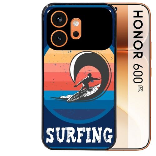 Coque noire pour HONOR 600 5G hawaii surf
