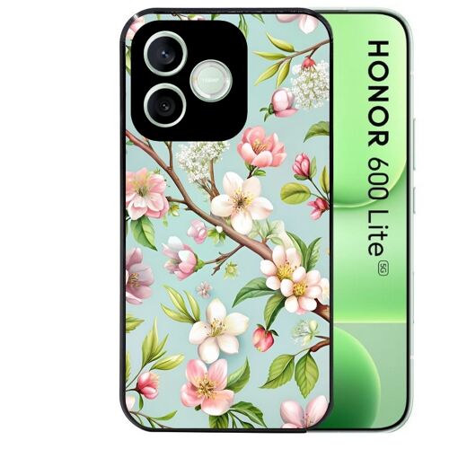 Coque noire pour HONOR 600 LITE motif fleur de printemps