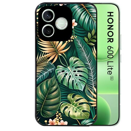 Coque noire pour HONOR 600 LITE motif jungle dore
