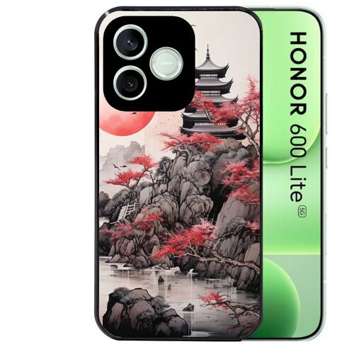 Coque noire pour HONOR 600 LITE japan et temple
