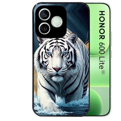 Coque noire pour HONOR 600 LITE motif tigre polaire
