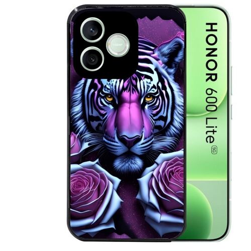 Coque noire pour HONOR 600 LITE tigre UV