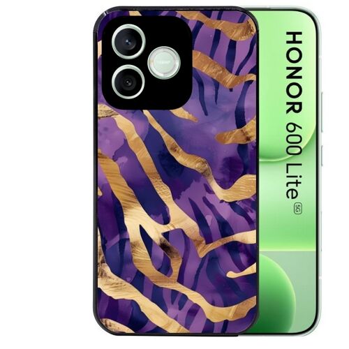 Coque noire pour HONOR 600 LITE zebre violet
