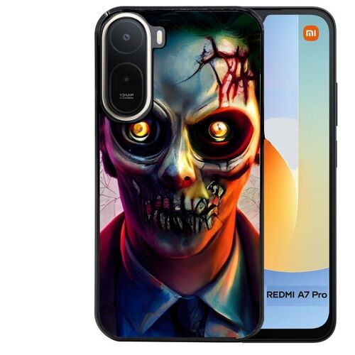 Coque noire pour Redmi A7 PRO joker manga et zombie walking dead