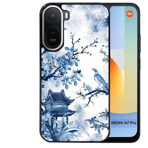Coque noire pour Redmi A7 PRO japan art