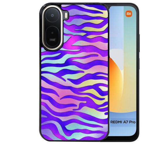 Coque noire pour Redmi A7 PRO zebre color
