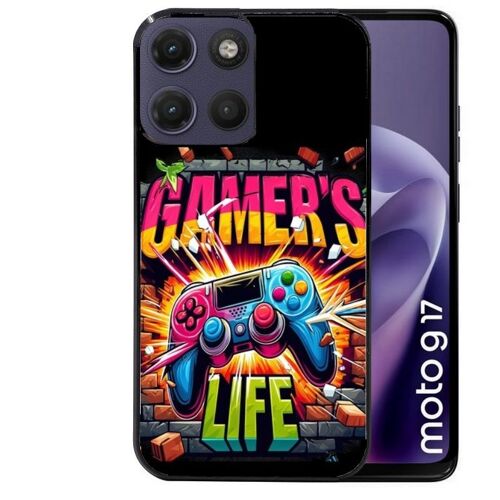 Coque noire pour MOTO G17 et G17 POWER gamer life
