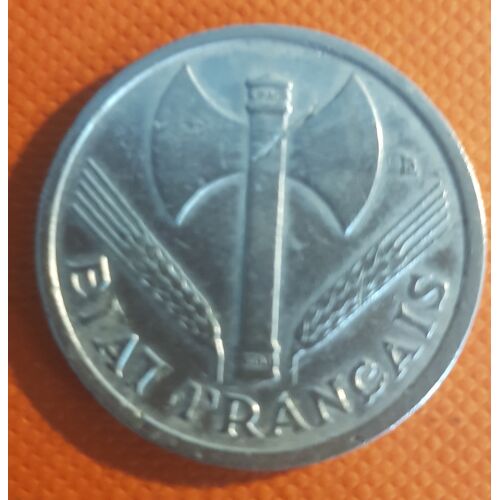 1 Franc 1943 Francisque.Legere 1 Gr23 Diametre 23 Mm Aluminiun Rare Corect