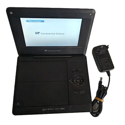 Lecteur DVD portable Continental Edison • 7 pouces • Batterie 1300mAh • Autonome