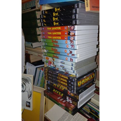 Lot Dvf Vhs Récré A2 : Coffret Cobta 2 ; Tomsawyer 2, 3, 4 ; Remi 1, 3 4 Et 5 ; Heidi 9 À 12, Heros 80 1 Et 2, Capitaine Flam Vhs Voyage V Et Vi Bouba 1 À 5