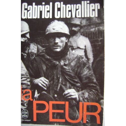 La Peur Gabriel Chevallier Poche
