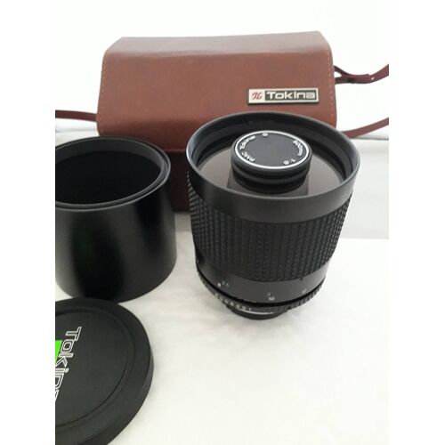 OBJECTIF TOKINA 500 MM F8 A MIROIR CATADIOPTRIQUE POUR OLYMPUS OM