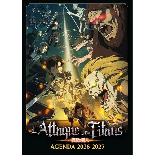 Agenda Scolaire 2026-2027 Attaque Des Titans