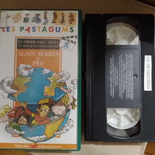 Cassette Vidéo Vhs - Les Pastagums - Le Trésor Sous L'École Et 3 Autres Pastaventures