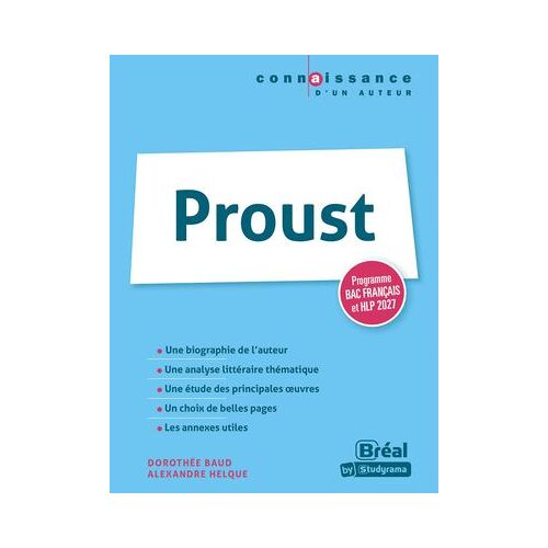 Proust - Programme Bac Français Et Hlp 2027