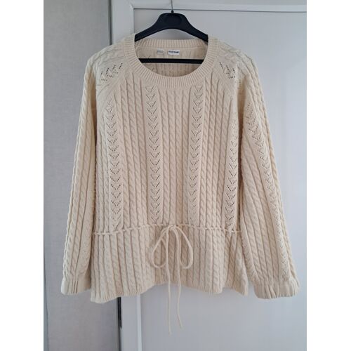 Pull Neuf Taille 50-52 Écru Lien Taille