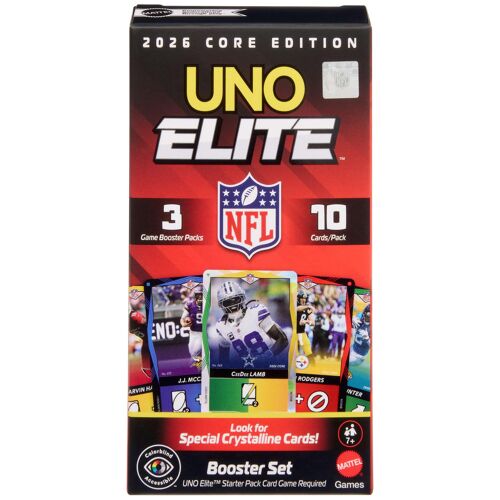 Games Uno Elite Nfl 2026 Core Edition Booster Set